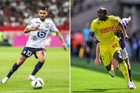 M. Legat au sifflet Rémy Cabella LOSC NANTES