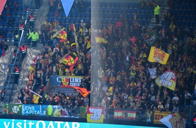 RC Lens PSG supporters