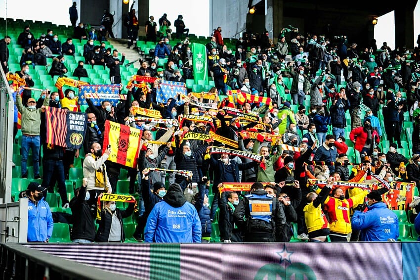 RC Lens supporters Saint-Etienne