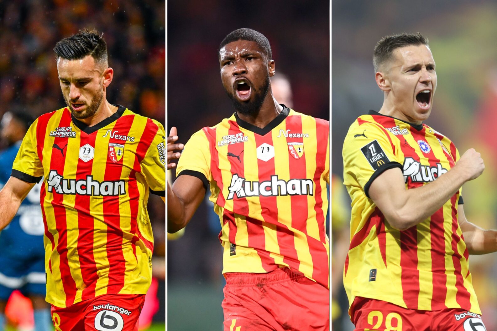 Adrien Thomasson Kevin Danso Przemysław Frankowski RC Lens