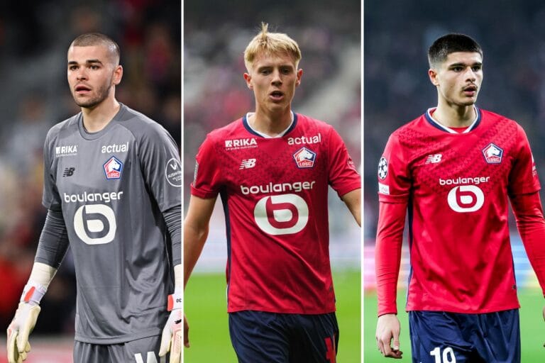 LOSC Lucas Chevalier Hakon Haraldsson Matias Fernandez-Pardo