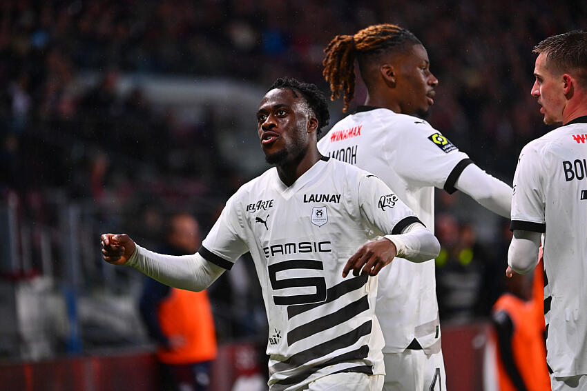 Arnaud Kalimuendo Christopher Wooh RC Lens Rennes