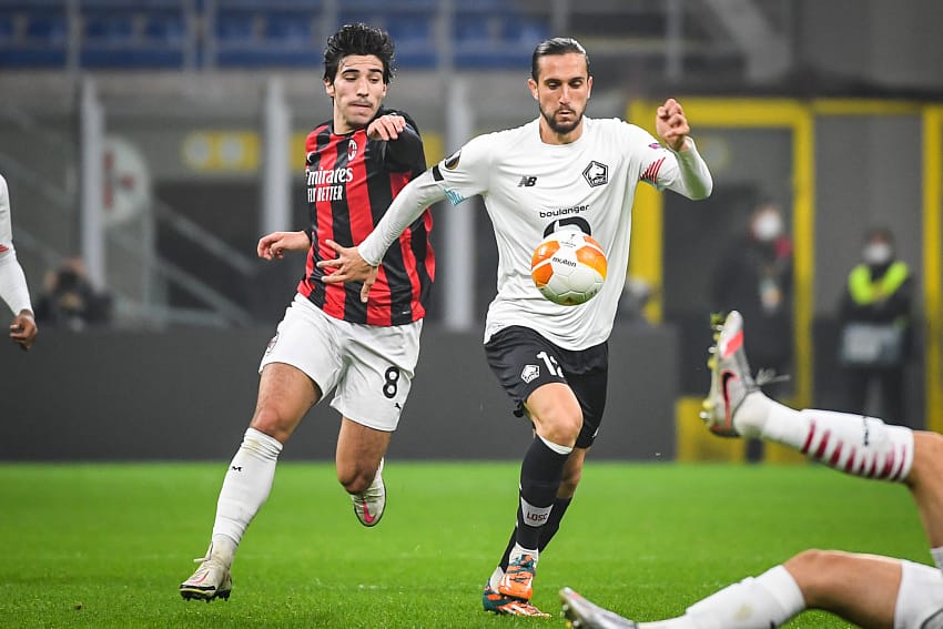 Yusuf Yazici LOSC Sandro Tonali AC Milan