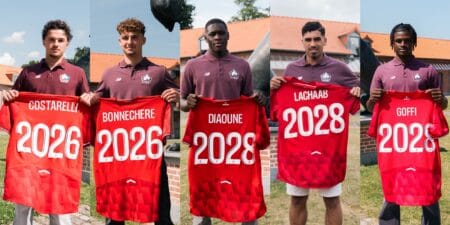 Morgan Costarelli, Victor Bonnechère, Soriba Diaoune, Younes Lachaab et Maxima Goffi LOSC