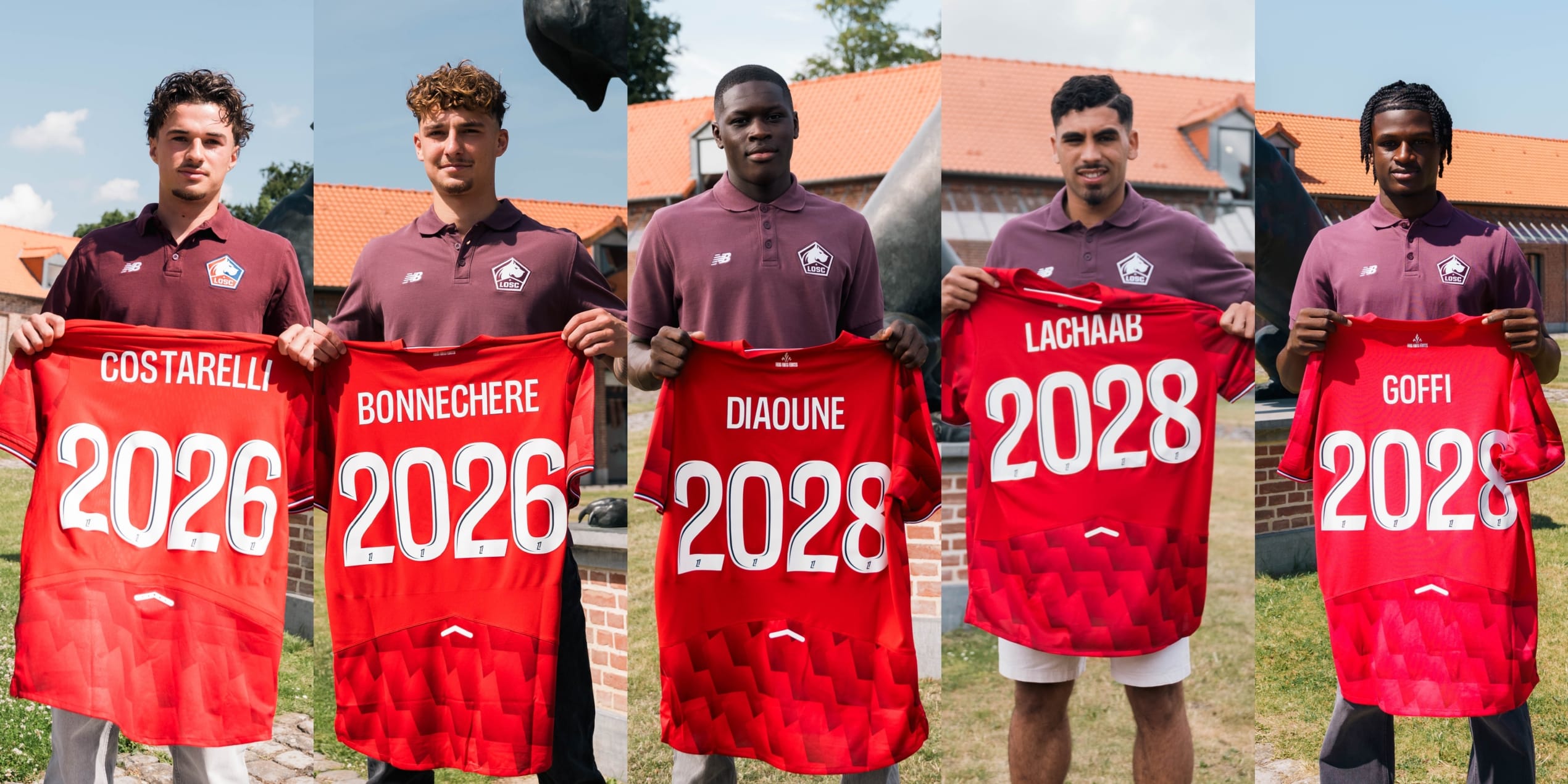 Morgan Costarelli, Victor Bonnechère, Soriba Diaoune, Younes Lachaab et Maxima Goffi LOSC