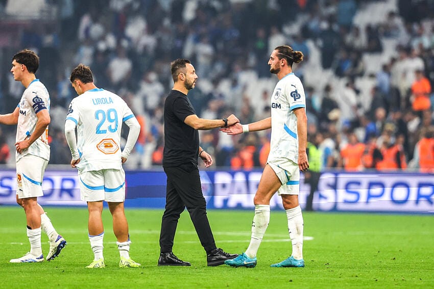 Roberto De Zerbi Adrien Rabiot OM