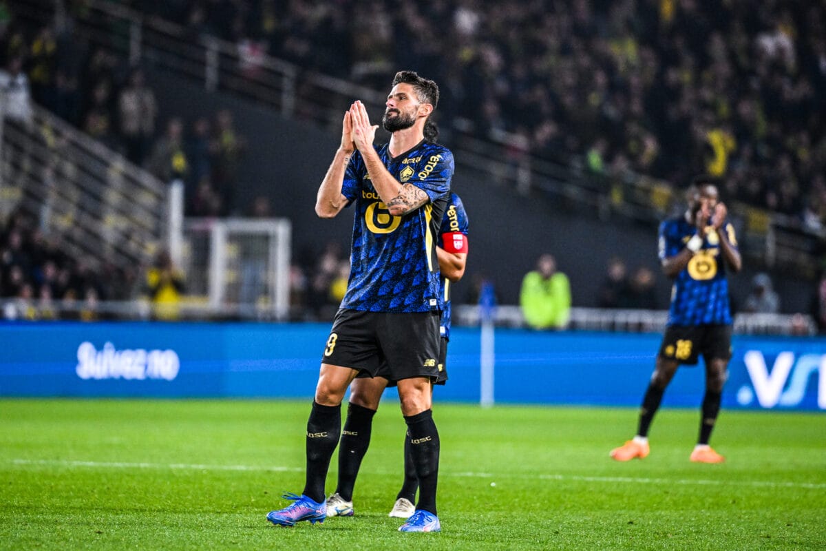 « Ça m’a fait chaud au coeur », neuf ans après les sifflets, Olivier Giroud (LOSC) acclamé à Nantes Olivier Giroud LOSC