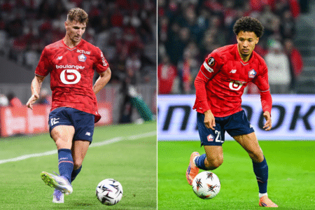 LOSC : « J’ai aussi le droit d’espérer jouer », comment Thomas Meunier vit la concurrence avec Tiago Santos ? Thomas Meunier Tiago Santos LOSC