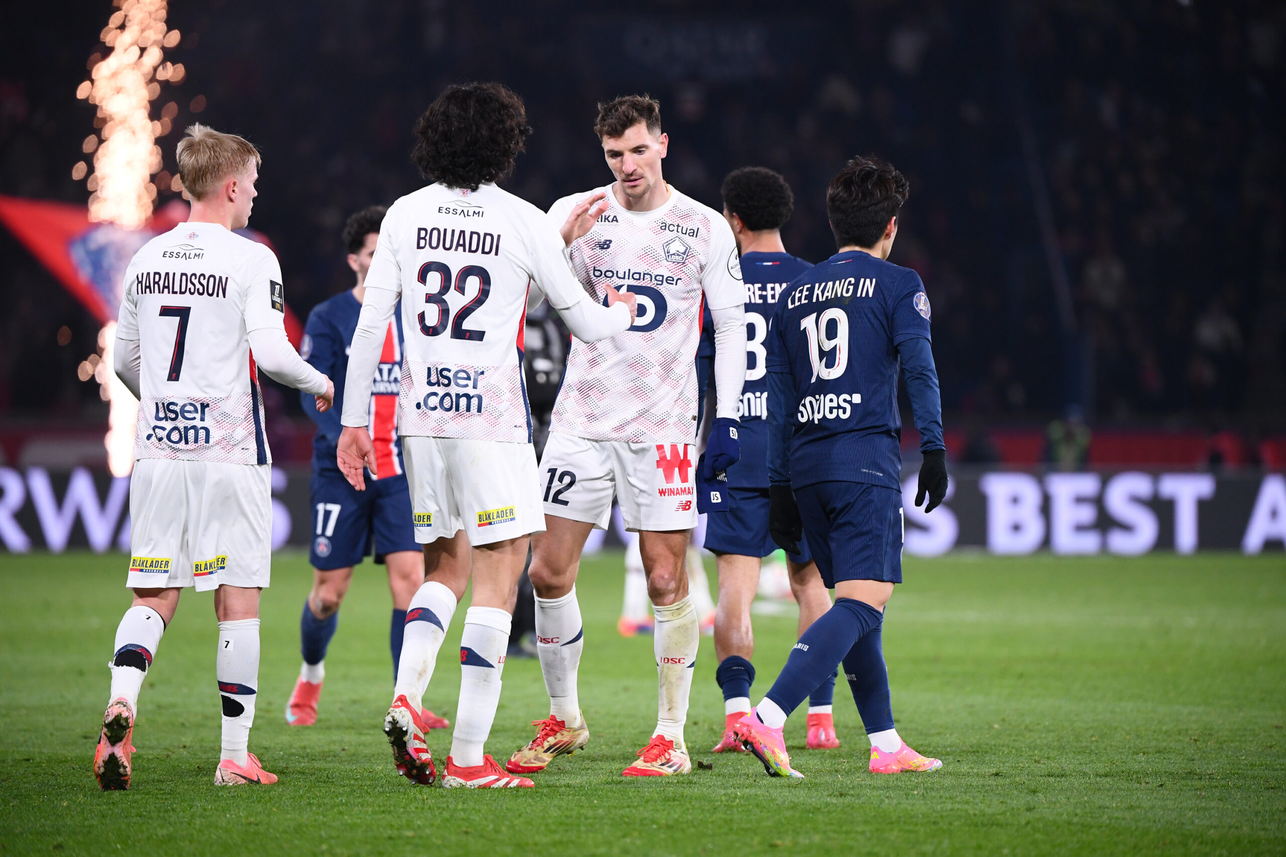 Ayyoub Bouaddi LOSC Thomas Meunier